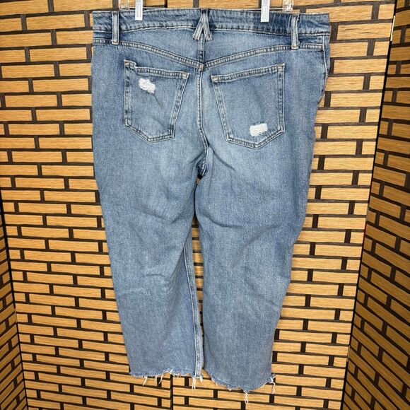 Maurices Brooklyn Relaxed Straight Ankle Jeans Size 16W Short - Picture 2 of 9